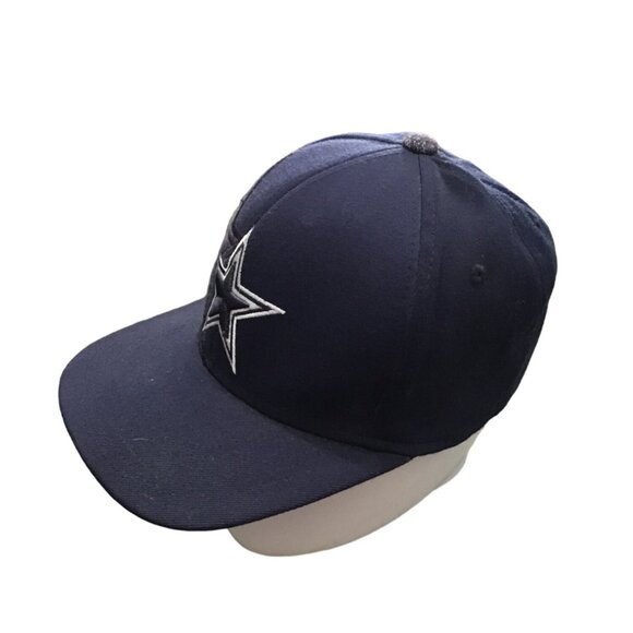 DALLAS COWBOYS MENS NAVY FLEX DOUBLE STAR TEAM LOGO FIT S/M HAT - Picture 2 of 6